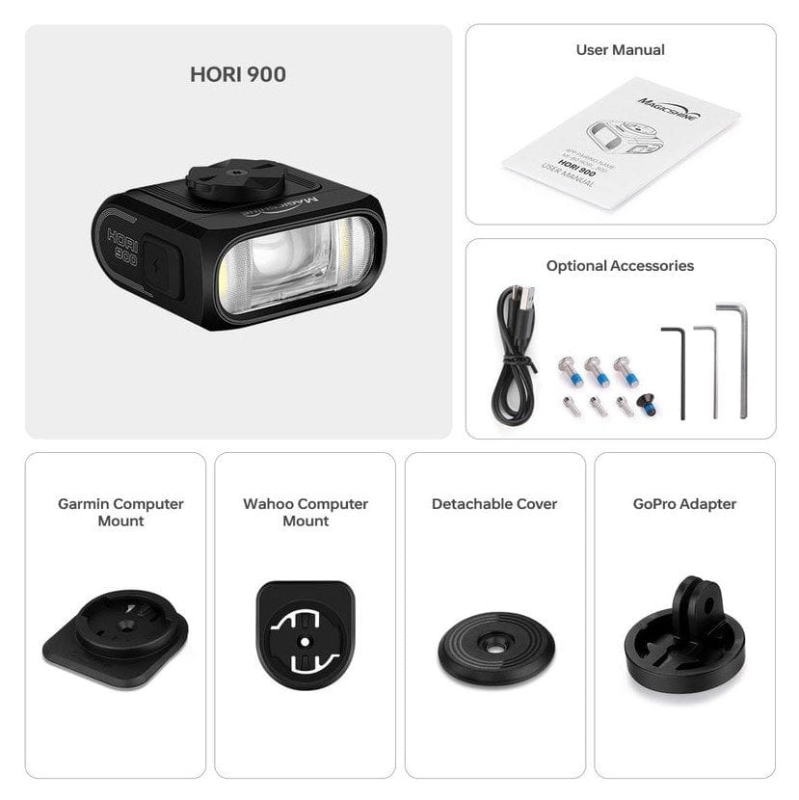 Lampka przednia MAGICSHINE HORI 900 DUAL MOUNTED 900 lumenów