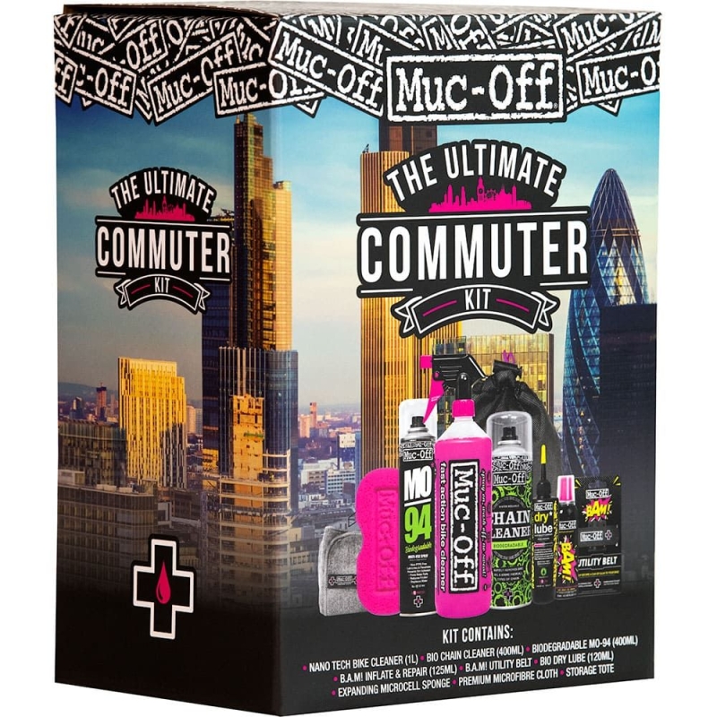 ZESTAW DO MYCIA ROWERU Z WORKIEM DO TRANSPORTU MUC-OFF Ultimate Commuter Kit