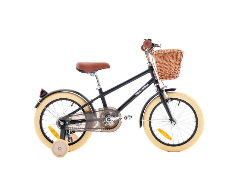 Rower dziecięcy GERMINA VINTAGE 16" BOY czarna bok
