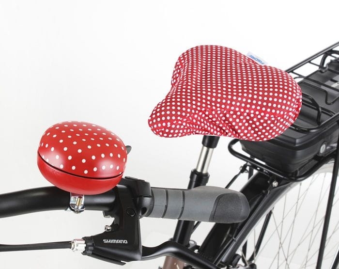 Dzwonek rowerowy XXL + Pokrowiec na siodełko