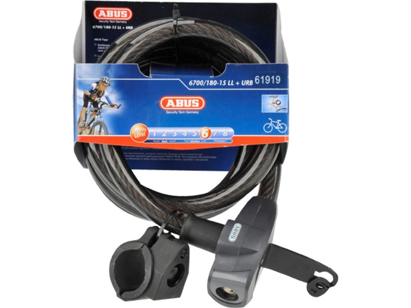 Zapięcie ABUS 6700 blokada spiralna 180cm/18mm