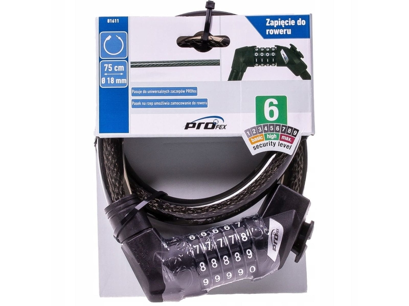 Zapięcie PROFEX linka 75 cm/18 mm