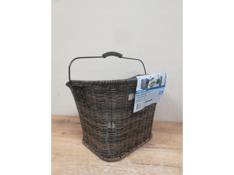 Koszyk przedni FISCHER Retro z uchwytem Click System