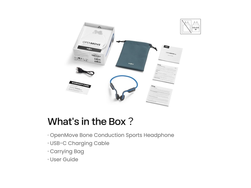 Słuchawki SHOKZ OpenMove niebieskie