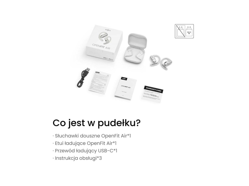 Słuchawki Shokz OpenFit Air białe