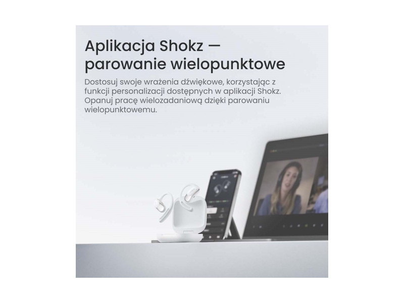 Słuchawki Shokz OpenFit Air białe