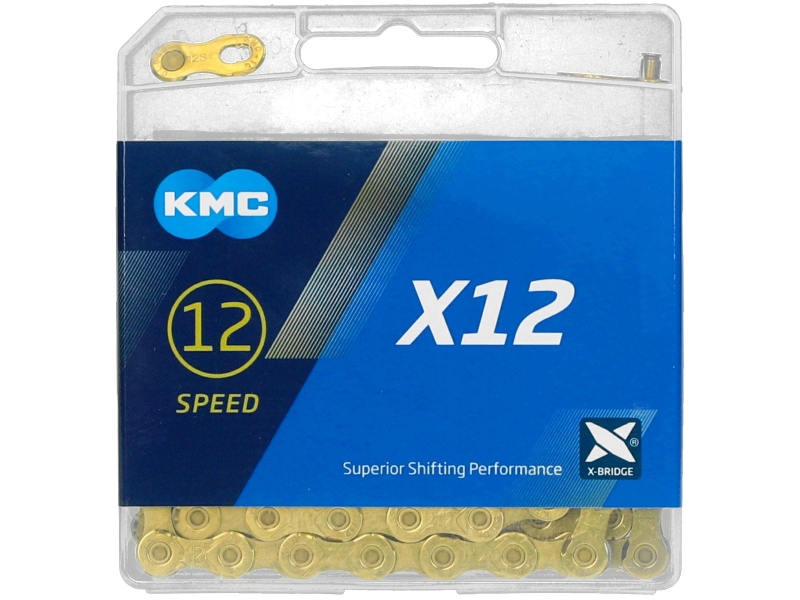 Łańcuch KMC X12 x126 Ti-N złoty