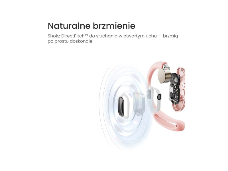 Słuchawki Shokz OpenFit Air różowe