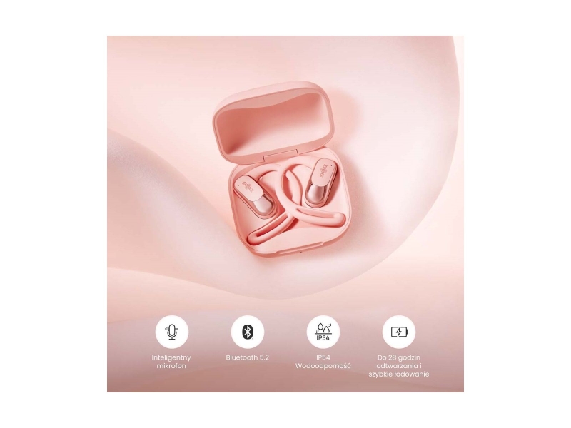 Słuchawki Shokz OpenFit Air różowe