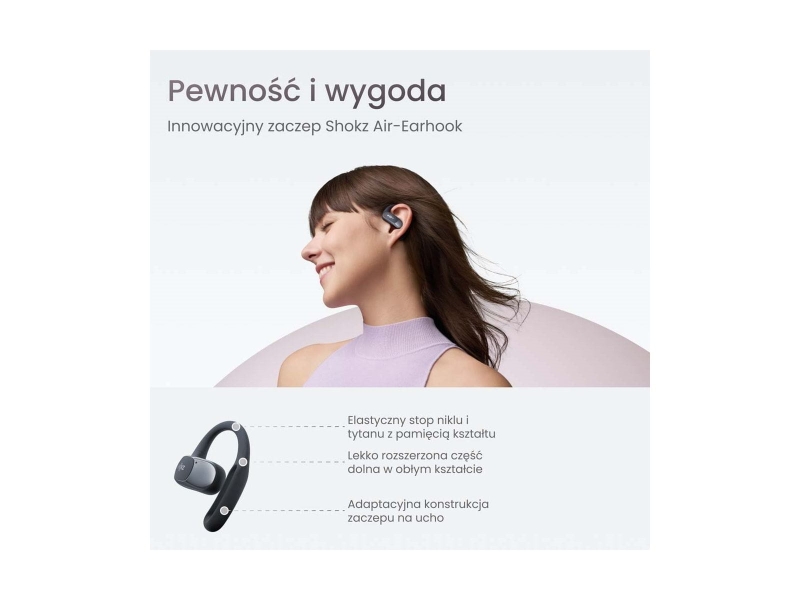 Słuchawki Shokz OpenFit Air czarne