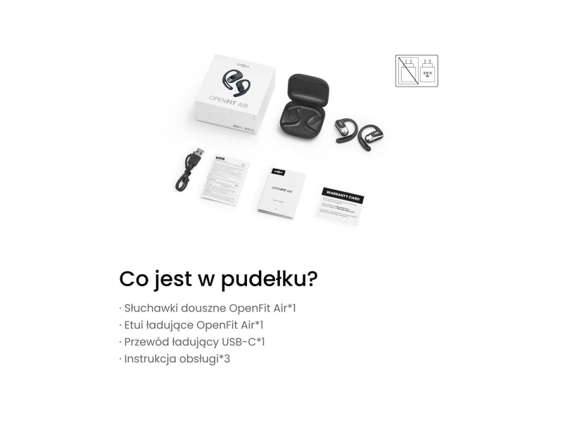 Słuchawki Shokz OpenFit Air czarne