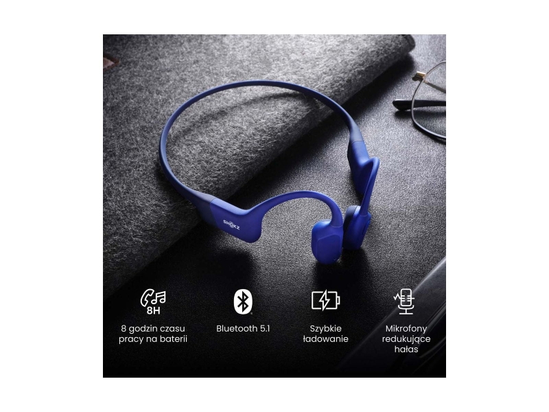 Słuchawki Shokz OpenRun niebieskie