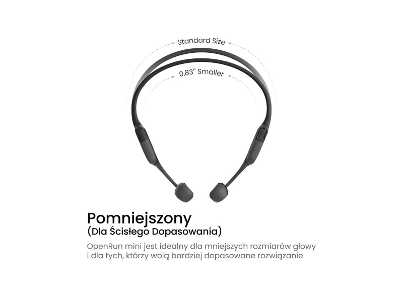 Słuchawki Shokz OpenRun MINI czarne