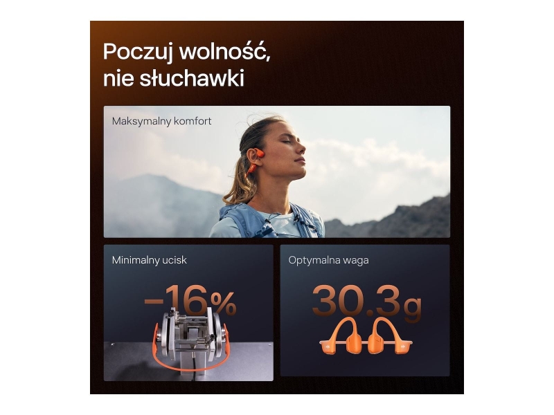 Słuchawki ShokzOpenRun Pro 2 pomarańczowe