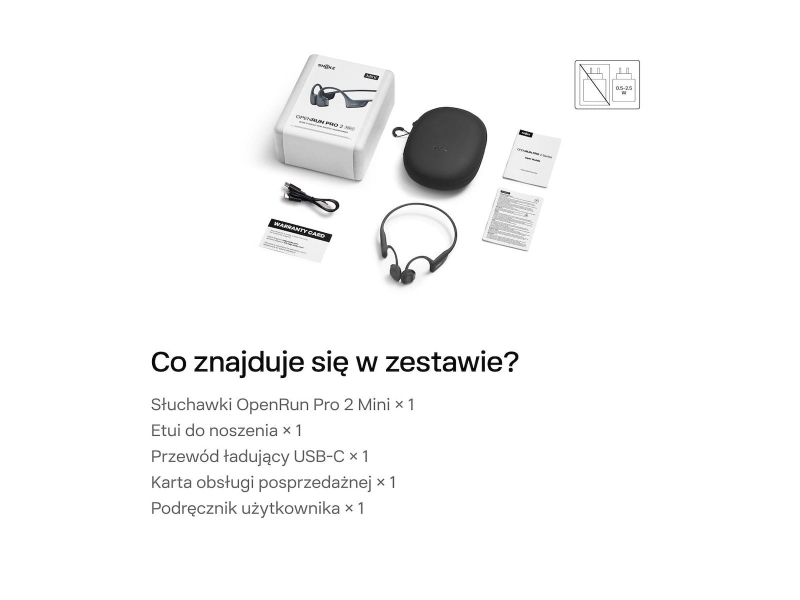Słuchawki ShokzOpenRun Pro 2 MINI czarne