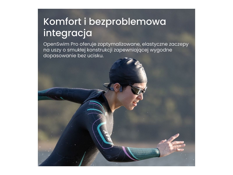 Słuchawki Shokz OpenSwim Pro szare