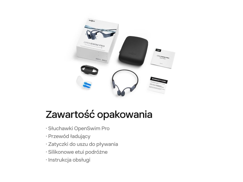 Słuchawki Shokz OpenSwim Pro szare