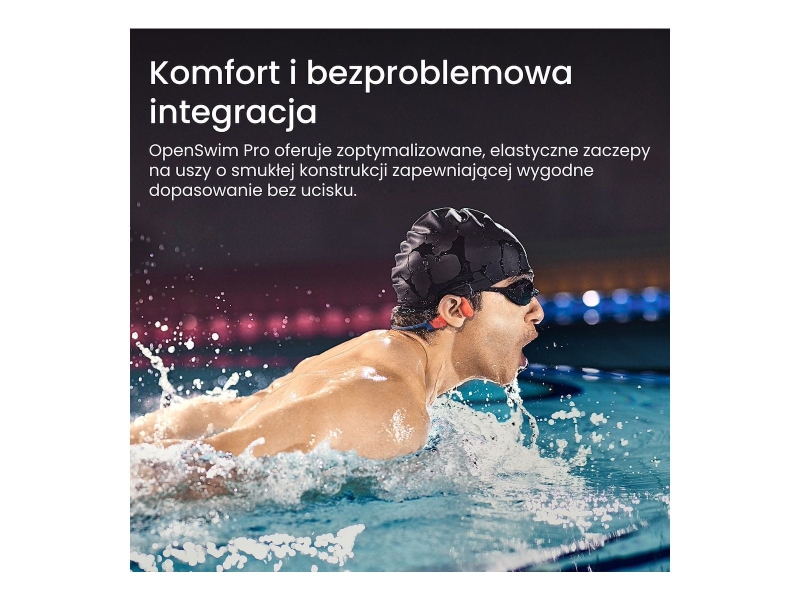 Słuchawki Shokz OpenSwim Pro czerwone
