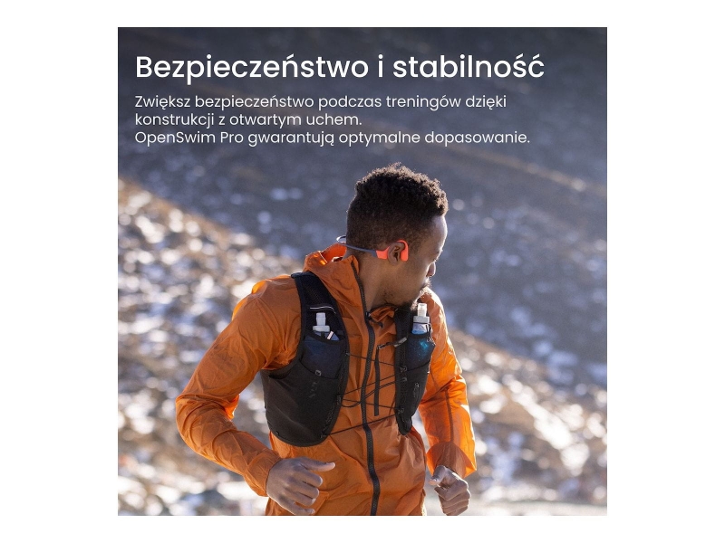 Słuchawki Shokz OpenSwim Pro czerwone
