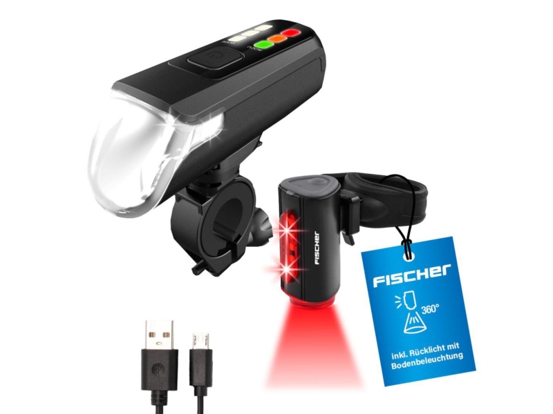 Zestaw lampek Fischer LED 60 Lux + tył LED 360°