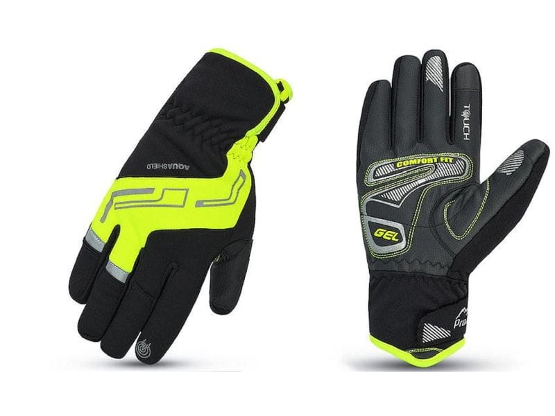Rękawiczki zimowe Prox Performance Gel Pro czarno limonkowe