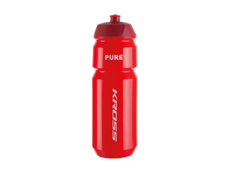 BIDON KROSS PURE 750 ML; kolor: czerwony
