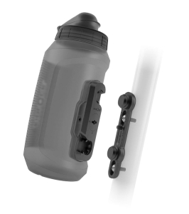Bidon FIDLOCK TWIST 750 ml COMPACT + Baza BIKE czarny przezroczysty