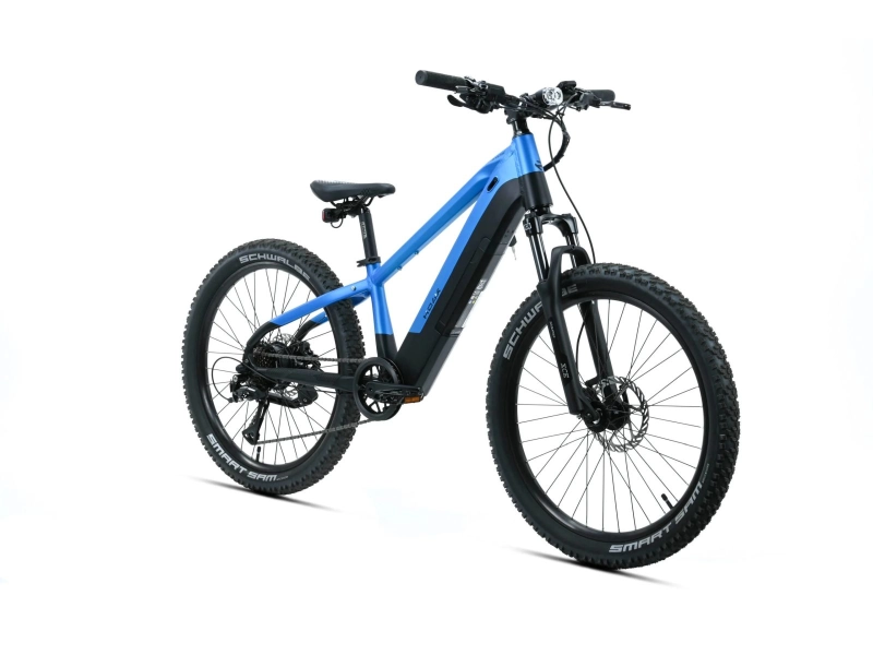 Rower elektryczny Kands Holk 24 czarno-niebieski