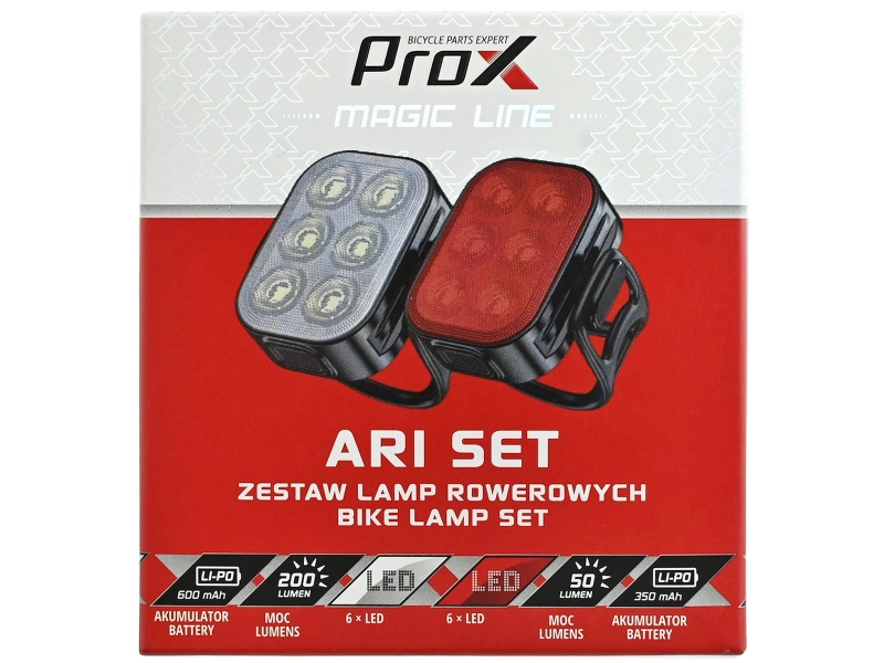 Zestaw oświetlenia PROX ARI SMD LED 200Lm+50Lm