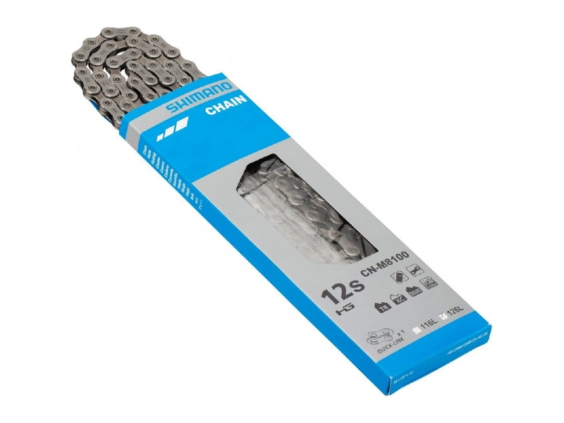 Łańcuch Shimano 12rz 126 Ogniw CN-M8100 Spinka