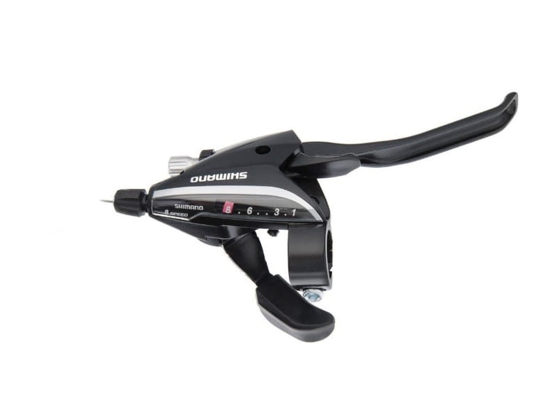 Klamkomanetka - dźwignia przerzutki / hamulca  prawa Shimano St Ef65 8 rzędowa - Czarna