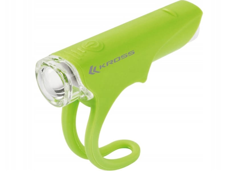 LAMPKA ROWEROWA PRZEDNIA SILKY SUPER LED zielony
