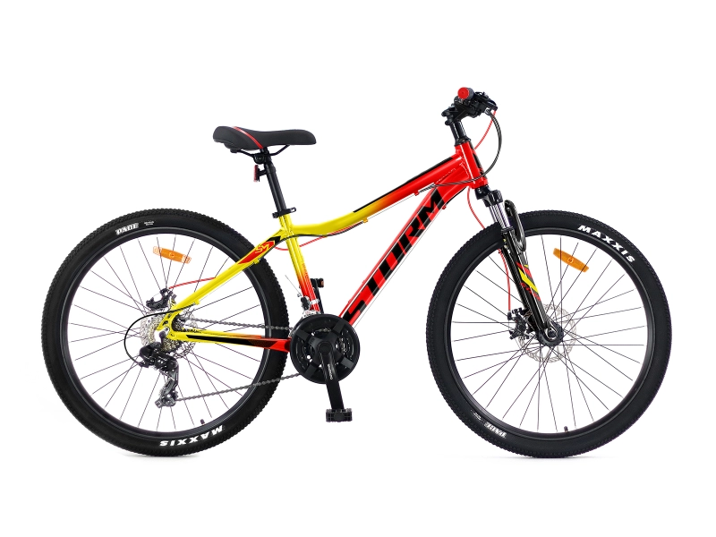 Rower Storm Racer 26" Hamulec Tarczowy Mechaniczny 13,5 " czerwono-żółty