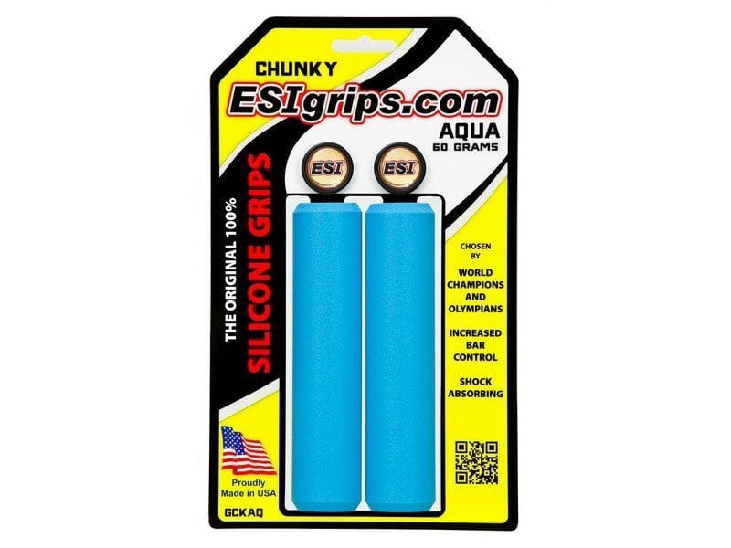 Chwyty rowerowe Esi Chunky; Jasno-Niebieskie