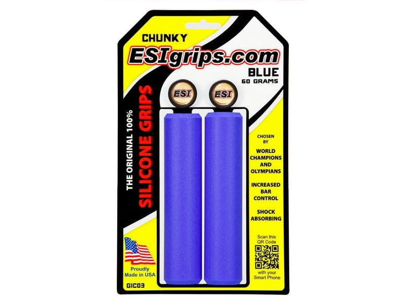 Chwyty rowerowe Esi Chunky; Niebieskie