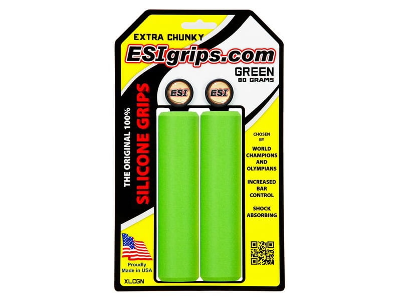 Chwyty rowerowe Esi Extra Chunky; Zielony