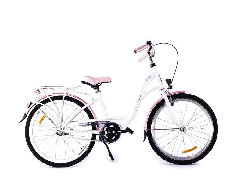 Rower Storm Daisy 3S; kolor: biały-róż