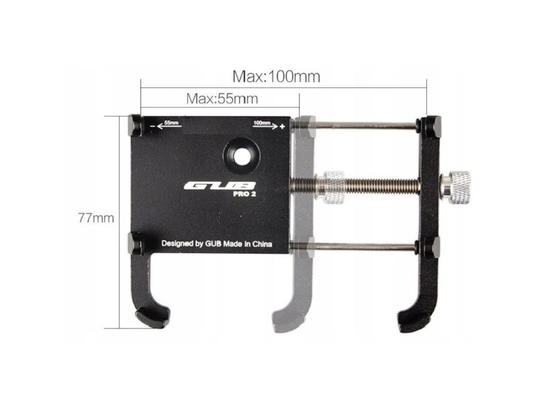 UCHWYT NA TELEFON ALUMINIOWY GUB PRO-2