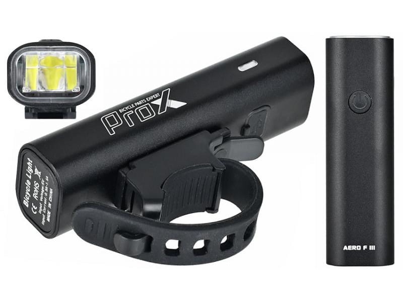 Zestaw oświetleniowy PROX AERO III SET 400Lm + APUS 40Lm USB