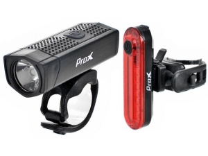 Zestaw oświetleniowy PROX AERO PLUS SET 400Lm USB, 1000 mAh