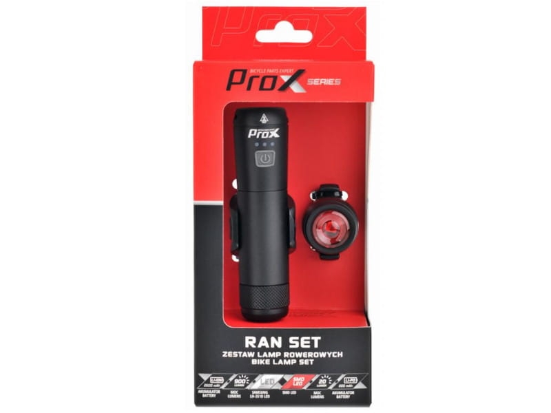 Zestaw oświetleniowy PROX RAN SET 900Lm, + BOOTES 20Lm, USB-C