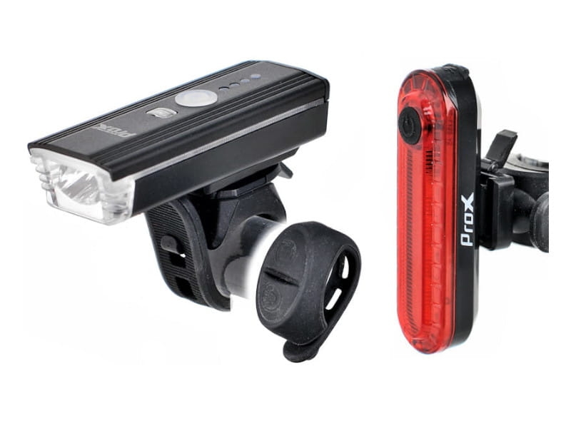 Zestaw lampek rowerowych PROX AERO A.I. set 350lm usb, pilot, sensor, 1200 mah  5905247012210 .jpg