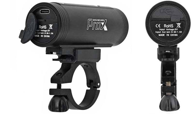 Lampka przednia PROX SPIKA 1100Lm, 5000mAh, USB-C, POWERBANK