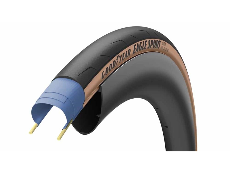 Opona 700x28C GOODYEAR - Eagle Sport Tube Type Tan DRUT