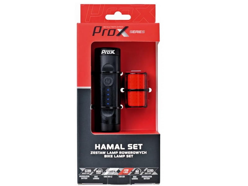 ZESTAW LAMP PROX HAMAL SET 600Lm + ZETA S 80Lm USB