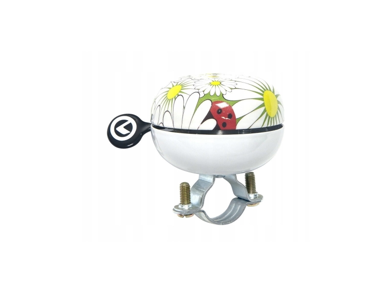 DZWONEK ROWEROWY KELLYS KLS BELL 60 - wzór: białe kwiaty