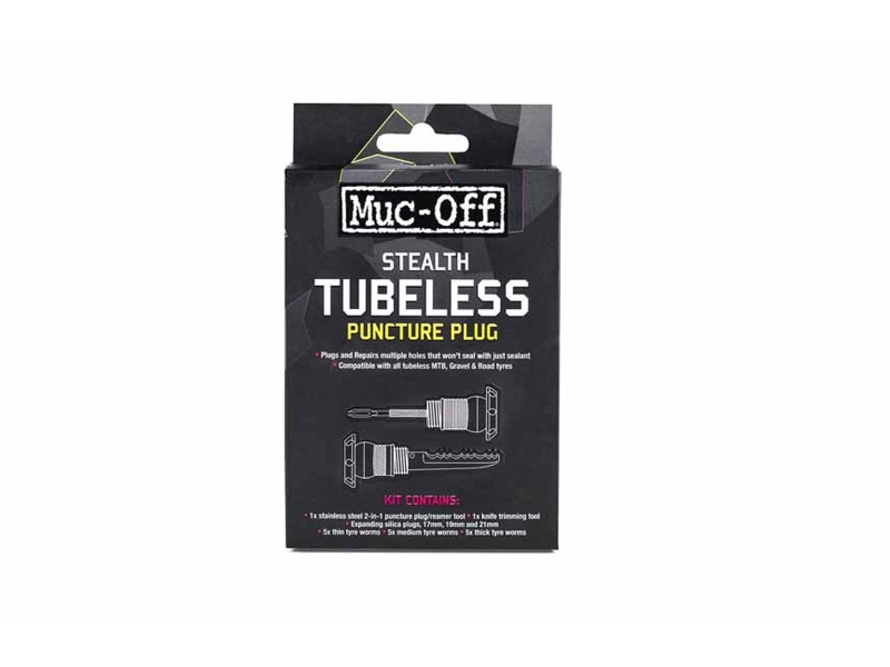 ZESTAW NAPRAWCZY MUC-OFF TUBELESS CZARNY Stealth Tubeless Puncture Plugs Matt Black