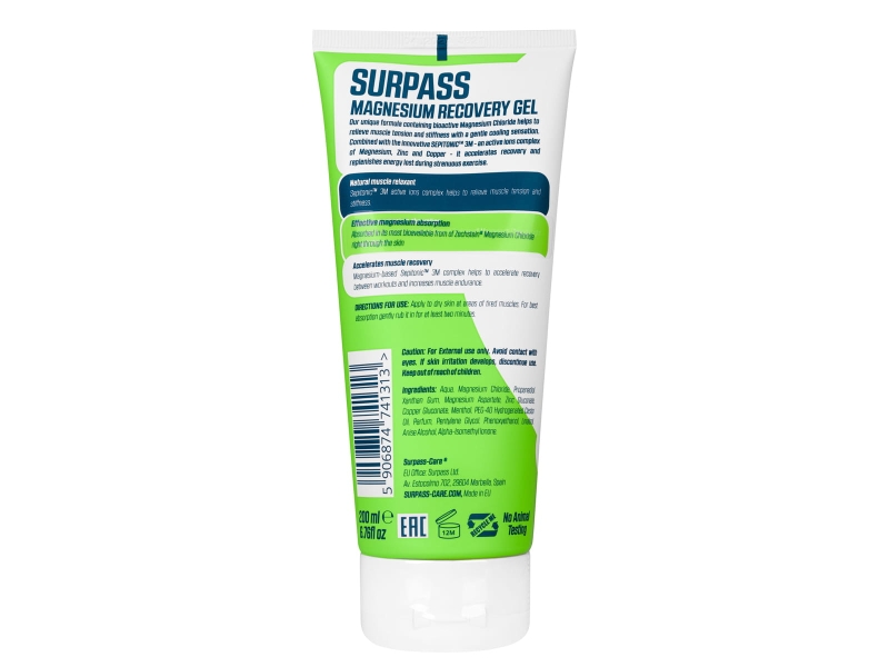 SURPASS MAGNESIUM RECOVERY GEL 200ML