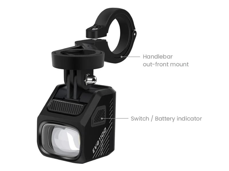 Lampka przednia MAGICSHINE EVO 1100 BLACK, 1100 lumenów