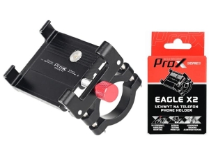 UCHWYT NA TELEFON (4,7–7,2″) PROX EAGLE X2 ALUMINIOWY CZARNY